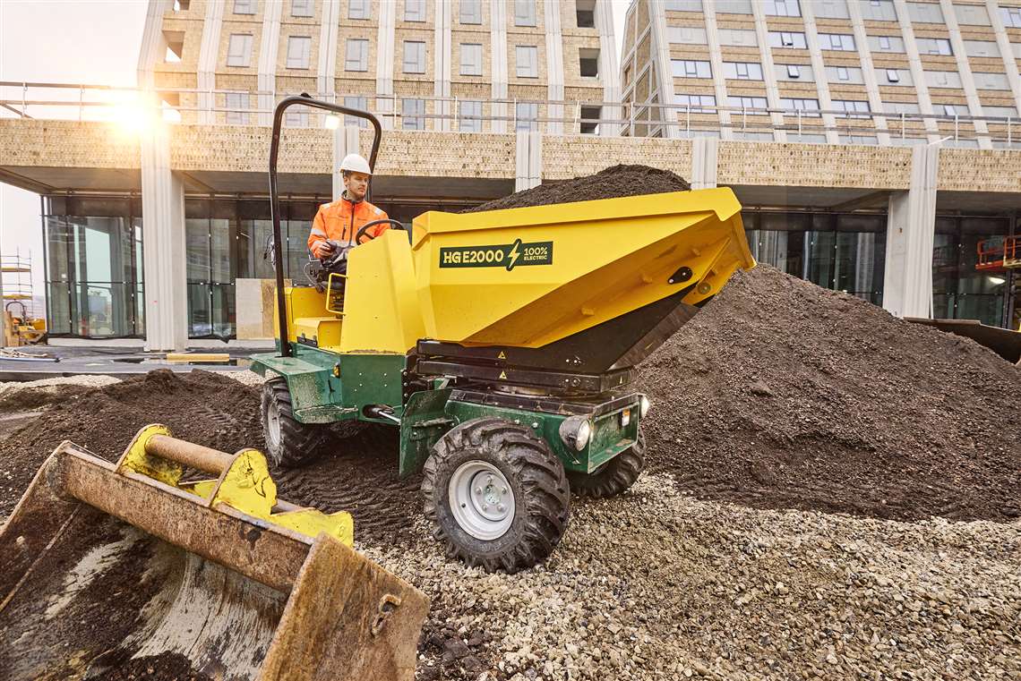 HG Machines' new 2 tonne capacity electric dumper, the HG E2000.