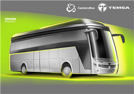 Caetano Bus and Temsa hydrogen coach