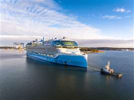 Icon of the Seas leaves Meyer Turku in Finland
