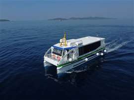 Croatia's first hybrid catamaran features a Transfluid hybrid system