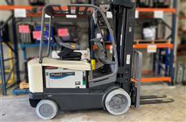 Forklift with Flux Power battery packs