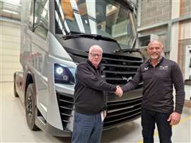 Mick Pegg, commercial manager at White Logistics (left) and John McLeister, CCO at HVS