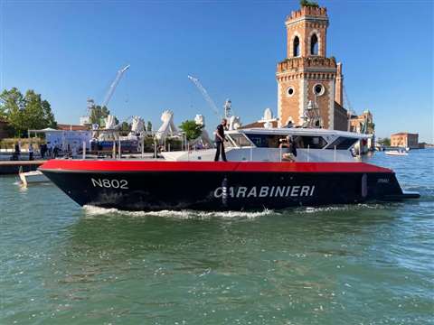 Transfluid hybrid drive on Italian patrol boat