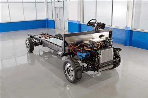 Blue Arc battery electric delivery van chassis