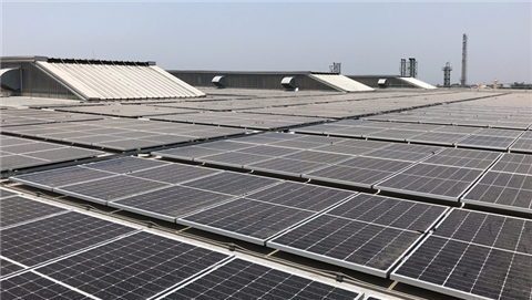 The PV array at Yanmar India in Chennai