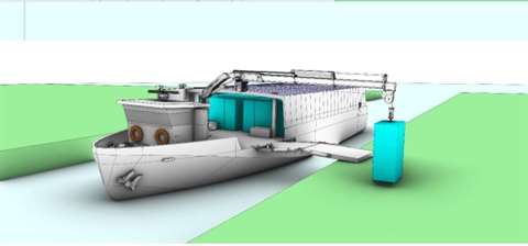 battery hybrid river cargo vessel