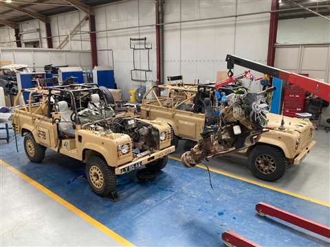 Lurcher Land Rovers undergoing drivetrain conversions